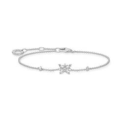 THOMAS SABO Damen Armband Schmetterling weiße Steine 925 Sterlingsilber von THOMAS SABO