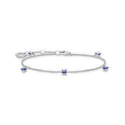 THOMAS SABO Damen Armband mit blauen Steinen 925 Sterlingsilber A2058-699-32 von THOMAS SABO