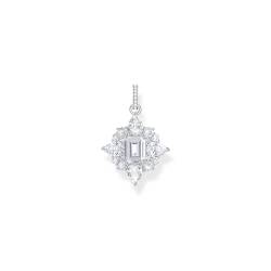 THOMAS SABO Damen Kettenanhänger mit weißen Steinen Silber 925 Sterlingsilber PE963-051-14 von THOMAS SABO