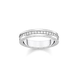 THOMAS SABO Damen Ring mit weißen Steinen Pavé Silber 925 Sterlingsilber TR2254-051-14 von THOMAS SABO