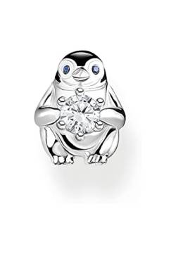 THOMAS SABO Einzel Ohrstecker Pinguin mit weißem Stein von THOMAS SABO