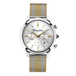 THOMAS SABO Herren Analog Quarz Uhr mit Edelstahl Armband WA0286-282-201-42 mm von THOMAS SABO