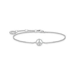 Thomas Sabo Armband Peace mit weißen Steinen 925 Sterlingsilber A2083-051-14 von THOMAS SABO