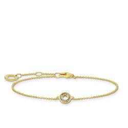 Thomas Sabo Armband farbige Steine gold, 925 Sterlingsilber, 16-19 cm Länge von THOMAS SABO