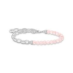 Thomas Sabo Charm-Armband mit Rosenquarz-Beads 925 Sterlingsilber A2098-034-9 von THOMAS SABO