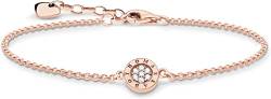 Thomas Sabo Damen Armband Klassisch Pavé roségold, 750 Roségold Vergoldung/ 925er Sterlingsilber, Länge: 16-19 cm, A2047-416-14-L19V von THOMAS SABO