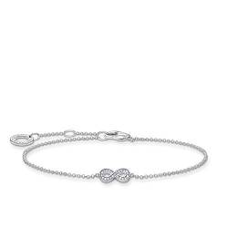 Thomas Sabo Damen Armband Unendlichkeit Infinity 925 Sterling Silber A2003-051-14-L19V von THOMAS SABO