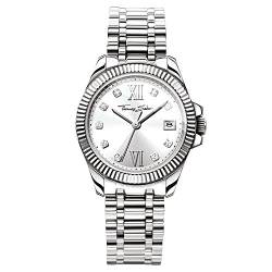 Thomas Sabo Damen Armbanduhr Analog Quarz Edelstahl WA0252-201-201-33 mm von THOMAS SABO