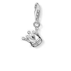 Thomas Sabo Damen Charm-Anhänger Krone Charm Club 925 Sterling Silber 0887-001-12 von THOMAS SABO