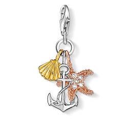 Thomas Sabo Damen Charm-Anhänger Muschel Anker Seestern Charm Club 925 Sterling Silber 0919-425-14 von THOMAS SABO