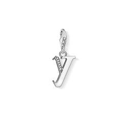 Thomas Sabo Damen-Charm-Anhänger Y Buchstabe Silber Charm Club 925 Sterling Silber 1605-643-21 von THOMAS SABO