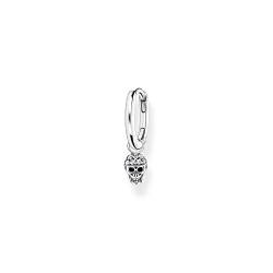 Thomas Sabo Damen Einzel Creole geschwärzt Totenkopf Zirkonia 925 Sterlingsilber CR706-643-14 von THOMAS SABO