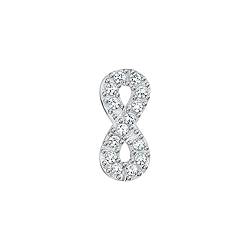 Thomas Sabo Damen Einzel Ohrstecker infinity weiße Steine 925 Sterlingsilber H2216-051-14 von THOMAS SABO