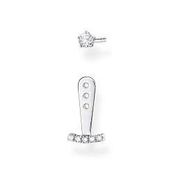 Thomas Sabo Damen Einzel Ohrstecker weiße Steine silber, 925 Sterlingsilber von THOMAS SABO