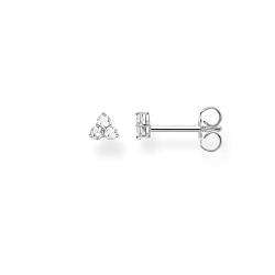 Thomas Sabo Damen Einzel Ohrstecker weiße Steine silber, 925 Sterlingsilber von THOMAS SABO