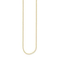 Thomas Sabo Damen-Erbskette 925 Silber teilvergoldet 90 cm - KE1219-413-12-L von THOMAS SABO