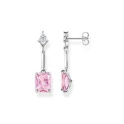 Thomas Sabo Damen Ohrringe aus Sterling-Silber mit Zirkonia-Steinen in Pink, H2177-051-9 von THOMAS SABO