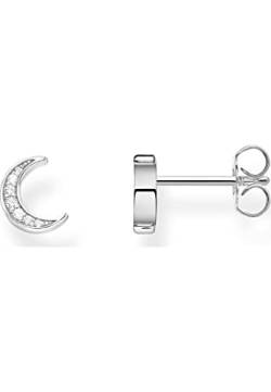 Thomas Sabo Damen Ohrstecker Halbmond 925er Sterlingsilber mit Zirkonia, Größe: ca. 0,6cm x 0,8cm, SCH150290 von THOMAS SABO