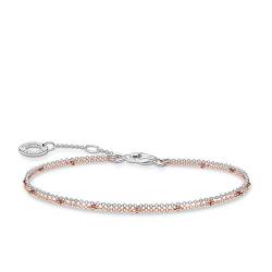 Thomas Sabo Doppel Armband roségold, 925 Sterlingsilber, 16-19 cm Länge von THOMAS SABO