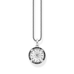 Thomas Sabo Herren Kette Elements of Nature silber, aus geschwärztem 925er Sterlingsilber mit schwarzen Zirkonia-Steinen, Länge 50cm, KE2153-643-11-L50V von THOMAS SABO