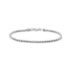 Thomas Sabo Herren Venezia-Armband, 925er Sterlingsilber geschwärzt, Länge 19 cm, A2086-637-21-L19 von THOMAS SABO