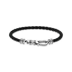 Thomas Sabo Unisex Armband Leder Karabiner 925 Sterling Silber A1931-682-11 von THOMAS SABO