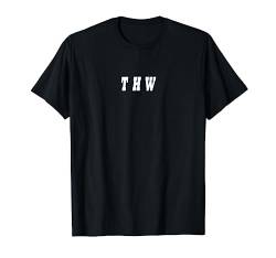 THW Schrift - THW T-Shirt von THW Technische Motive Kleidung