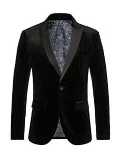 THWEI Herren Blazer aus Samt, Slim Fit - - M von THWEI