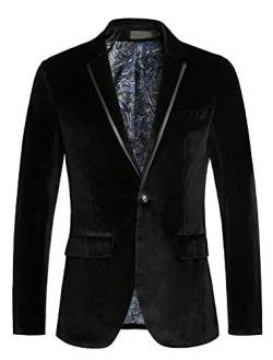 THWEI Herren Blazer aus Samt, Slim Fit - - XL von THWEI