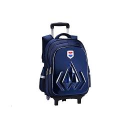 Robuste Universal-Rollen-Trolley-Reisetasche,2 Räder Trolley-Tasche,Jungen- und Mädchen-Schultasche auf Rädern,großes Fassungsvermögen,Reise-Rucksack mit Rädern,verstellbare Stange,frei beweglich von TIANHEY