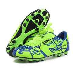 Naike Unisex-Child Tiempo Legend 9 Club Multi Ground Soccer Cleat Boys Girls Soccer Cleats Kids Outdoor/Indoor Football Trainning Shoes Athletic Turf Shoes（306-GREEN-AG29） von TIANWAIKE