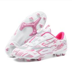 Naike Unisex-Child Tiempo Legend 9 Club Multi Ground Soccer Cleat Boys Girls Soccer Cleats Kids Outdoor/Indoor Football Trainning Shoes Athletic Turf Shoes（388-PINK-AG29） von TIANWAIKE