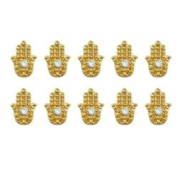 10 Stück Legierung Nail Art Ägypten Nail Art Dekorationen Nail Art Dekorationen Zubehör für DIY Acryl Nägel Nail Art Strasssteine und Kit von TIAOWU