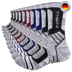 TIBISI 5 paar Thermosocken Winter Warme Socken Herren Damen Baumwolle Wandersocken Sportsocken Atmungsaktiv Lange Gepolstert Arbeitsocken Business Tennissocken von TIBISI