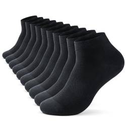 TIBISI Sneaker Socken Herren Damen (10 paar) Socken Sportsocken Tennissocken Laufsocken Wandersocken kurze Socken Atmungsaktive von TIBISI