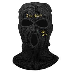 TICHEROMU Skimaske mit 3 Löchern, modisches Design, Gesichtsbedeckung, Winter-Sturmhaube, Vollgesichtsmaske für Winter, Outdoor-Sport von TICHEROMU