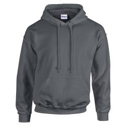 TICTEX Hoodie Herren by Gildan | Kapuzenpullover S - 5XL in vielen Farben | Heavy Blend Komfortable Passform Langlebig und Stilvoll | Ideal für den Alltag und Sport | Dark Heather, 5XL von TICTEX