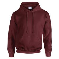 TICTEX Hoodie Herren by Gildan | Kapuzenpullover S - 5XL in vielen Farben | Heavy Blend Komfortable Passform Langlebig und Stilvoll | Ideal für den Alltag und Sport | Maroon, 4XL von TICTEX