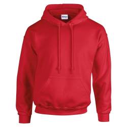 TICTEX Hoodie Herren by Gildan | Kapuzenpullover S - 5XL in vielen Farben | Heavy Blend Komfortable Passform Langlebig und Stilvoll | Ideal für den Alltag und Sport | Red, 4XL von TICTEX