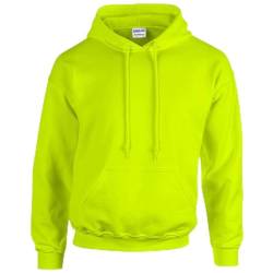 TICTEX Hoodie Herren by Gildan | Kapuzenpullover S - 5XL in vielen Farben | Heavy Blend Komfortable Passform Langlebig und Stilvoll | Ideal für den Alltag und Sport | Safety Green-Yellow, 5XL von TICTEX