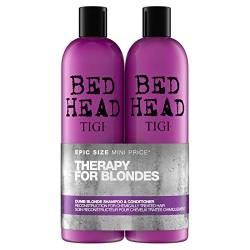 Tigi Bed Head Dumb Blonde Shampoo und Conditioner für blondes Haar, 750 ml, 2 Stück von TIGI