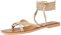 TILDEN Damen Flat Sandal, Cremefarben, 39 EU von TILDEN