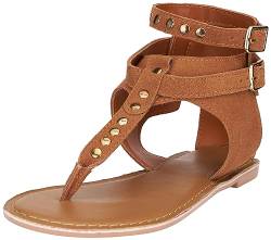 TILDEN Damen Flat Sandal, Kamel, 36 EU von TILDEN