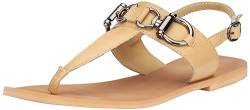 TILDEN Damen Flat Sandal, Kamel, 37 EU von TILDEN