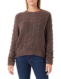 TILDEN Women's Strick Pullover Sweater, Dunkelbraun, XS/S von TILDEN