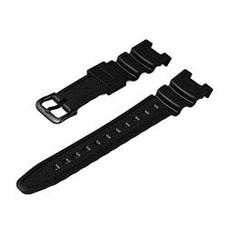 TILEZE Art- und Weisepaar-Harz-Gummi-Uhrenarmband-Armband-Armband for SGW-100 (Color : Black buckle, Size : 22mm) von TILEZE