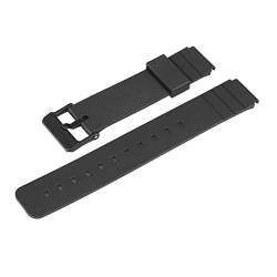 TILEZE Modisches Uhrenzubehör &Teile Smartwatch-Armband MQ-24/58/104/71/MW-59 Uhrenarmband aus Kunstharz (Color : Plastic buckle, Size : 16mm) von TILEZE