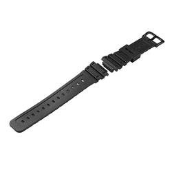 TILEZE Resin Armbanduhr Band Armband 16mm for DW-5600 (Color : Black buckle, Size : 16mm) von TILEZE
