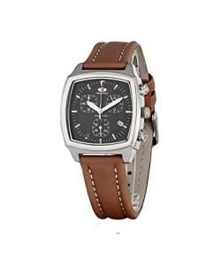 TIME FORCE Herren Chronograph Quarz Uhr mit Leder Armband T2494L-01 von TIME FORCE