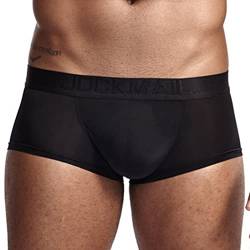 TIMELYE Herren Eisseide Bequeme Weiche Unterwäsche Sexy Boxershorts Unterhosen Atmungsaktiv Retroshorts Unterhose Männer Dünne Unterwäsche Boxer Shorts von TIMELYE